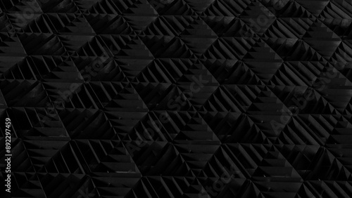 Abstract dark geometric pat...