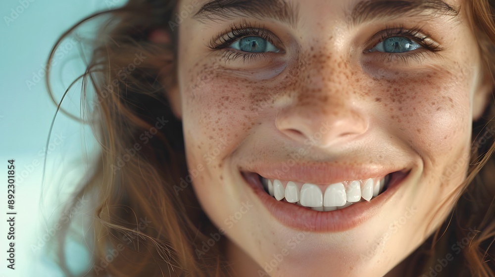 young woman showing smile. young woman showing smile.