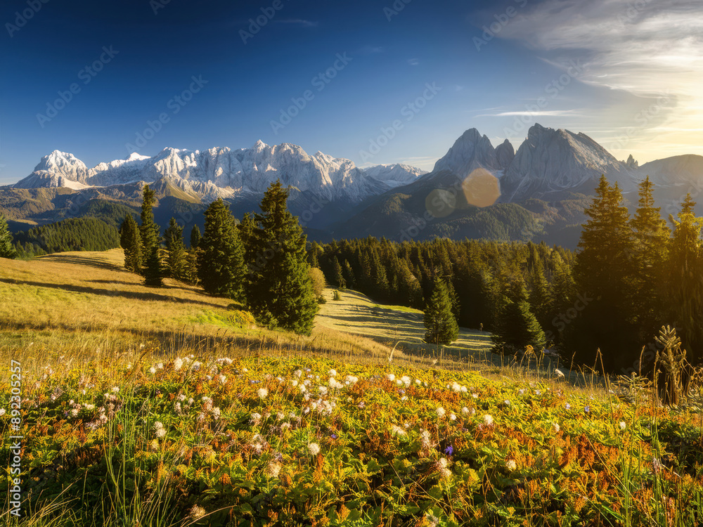 Fototapeta premium landscape in the mountains