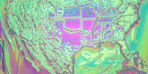 heat map, texture, 3d background, holographic material
