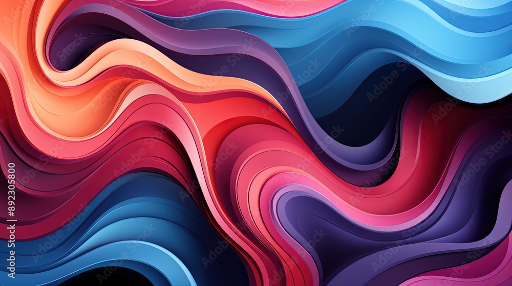 Fototapeta premium Modern Abstract Background with Fluid Multicolors and Dark Accents