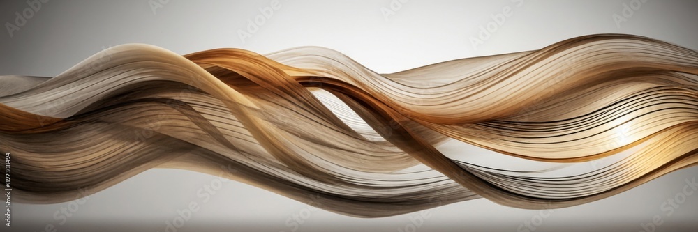 An abstract depiction of musical staves transformed into waves symbolizing sound. An abstract depiction of musical staves transformed into waves symbolizing sound.