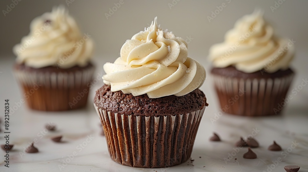 Delicious Chocolate Cupcakes with Creamy Frosting Delicious Chocolate Cupcakes with Creamy Frosting