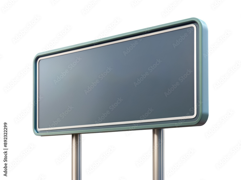 Modern blank sign on stand with a clean design, suitable for various customizable messages and advertisements. Isolated on transparent background, png. Modern blank sign on stand with a clean design, suitable for various customizable messages and advertisements. Isolated on transparent background, png.