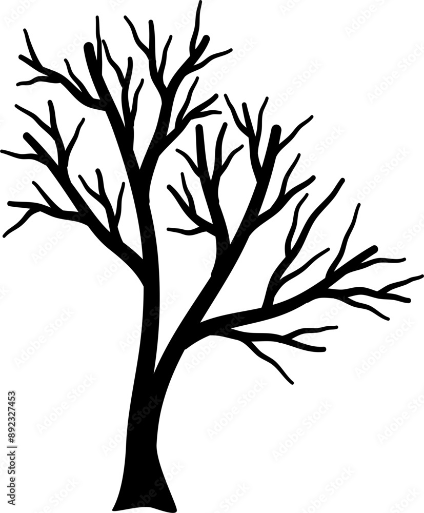 Dead tree silhouette Dead tree silhouette