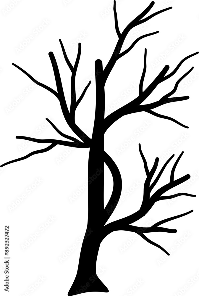 Fototapeta premium Dead tree silhouette