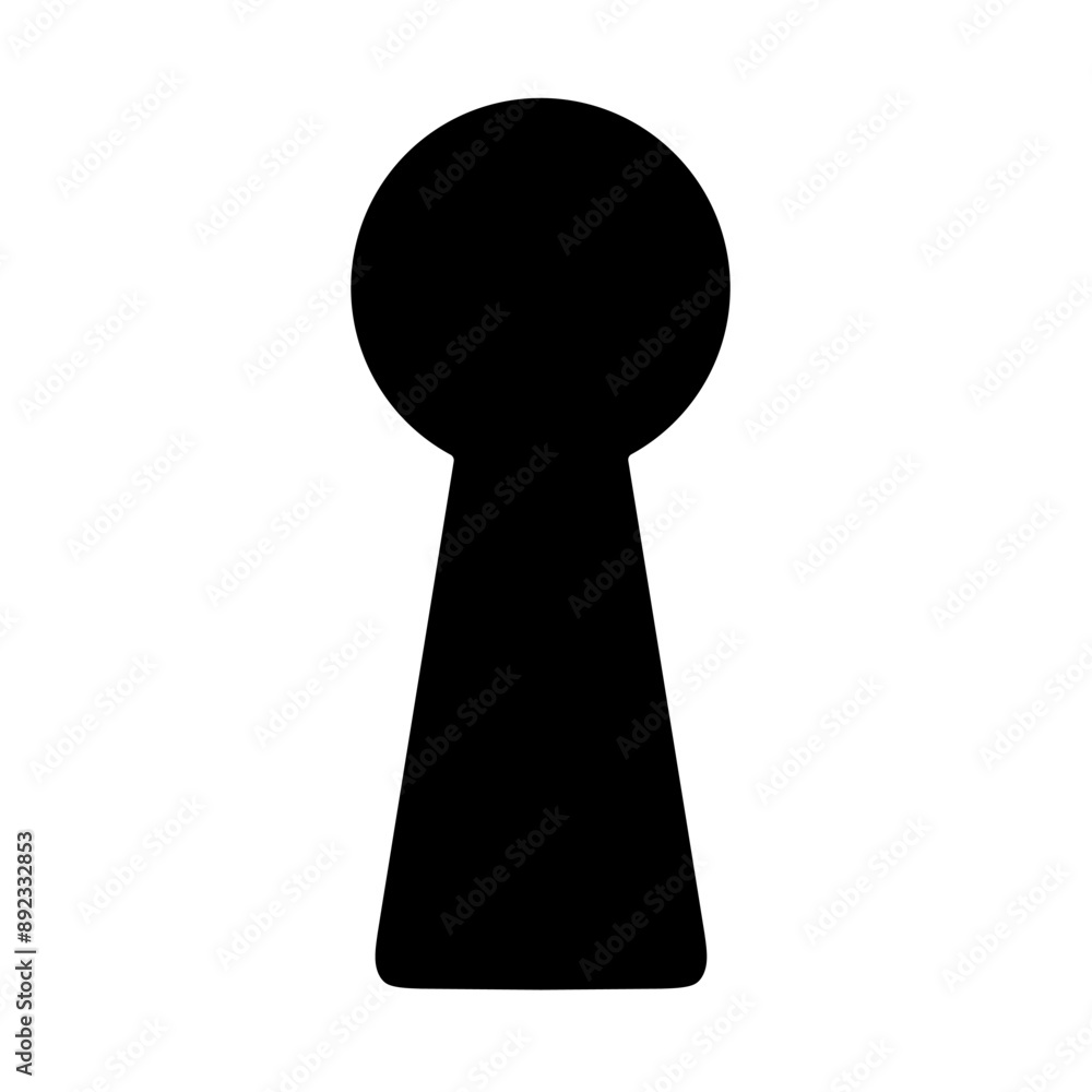 keyhole icon vector on white background keyhole icon vector on white background