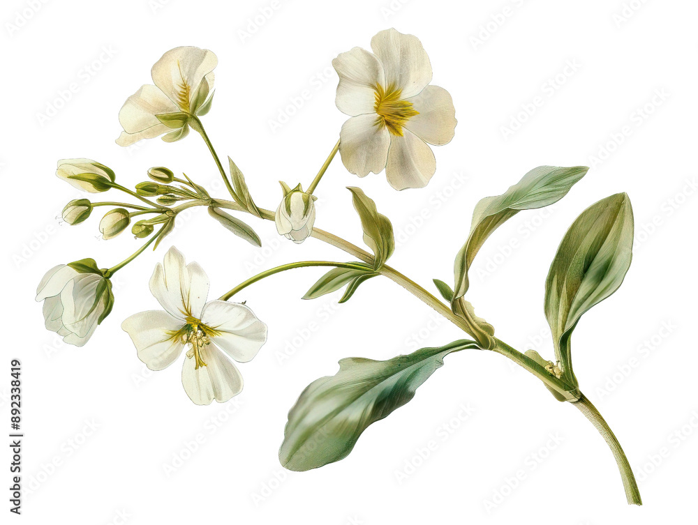 Fototapeta premium nemesia flower isolated on the white background