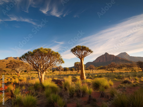 landscape with trees