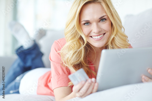 Tablet, credit card and portrait of woman, lounge and happy with discount, sale and online shopping. Browsing, customer and joy of purchase of digital product, relax and mobile app on sofa of house Free Download Tablet, credit card and portrait of woman, lounge and happy with discount, sale and online shopping. Browsing, customer and joy of purchase of digital product, relax and mobile app on sofa of house - GFXLoad