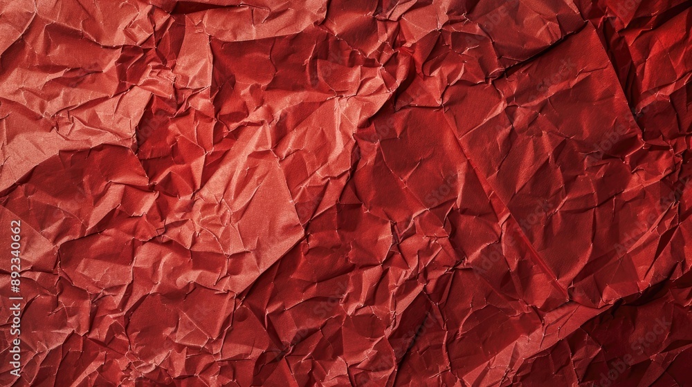 Crimson crumpled paper background with empty space for text Crimson crumpled paper background with empty space for text