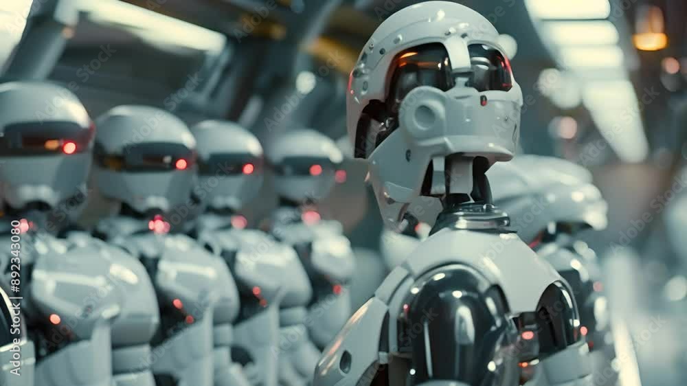 The mechanical army of robots The mechanical army of robots