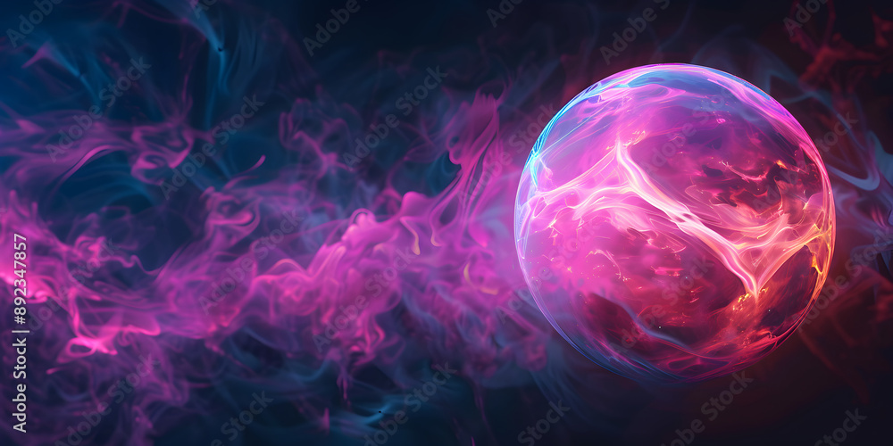 Energy ball on an abstract background Energy ball on an abstract background