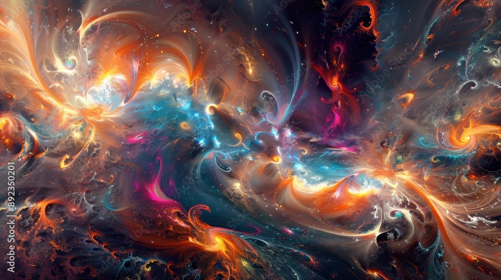 A mesmerizing abstract cosmic swirl showcasing vibrant colors and dynamic patterns, perfect for artistic and sci-fi themes. A mesmerizing abstract cosmic swirl showcasing vibrant colors and dynamic patterns, perfect for artistic and sci-fi themes.
