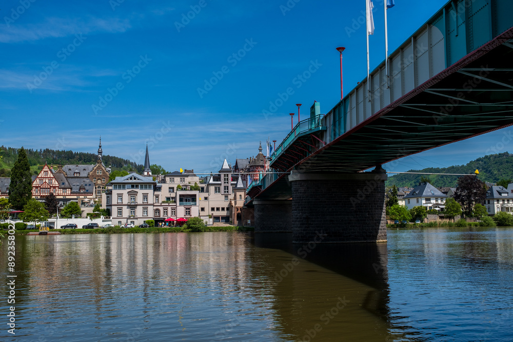 View of the Moselle near Bernkastel-Kues in Germany.