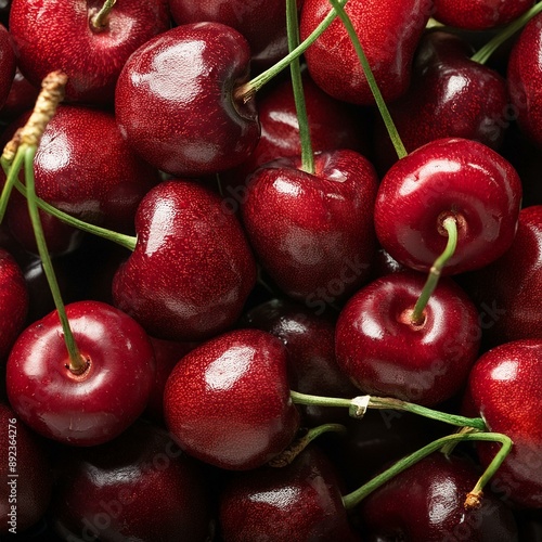 cherries fruit food, AI generated photo