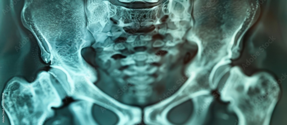 X-ray Image of Human Pelvis and Spine X-ray Image of Human Pelvis and Spine