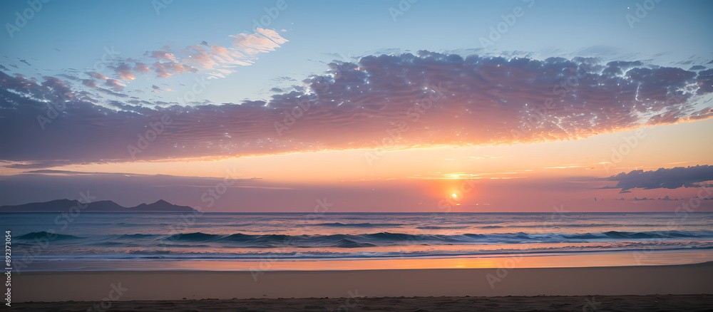 Fototapeta premium sunset over the sea