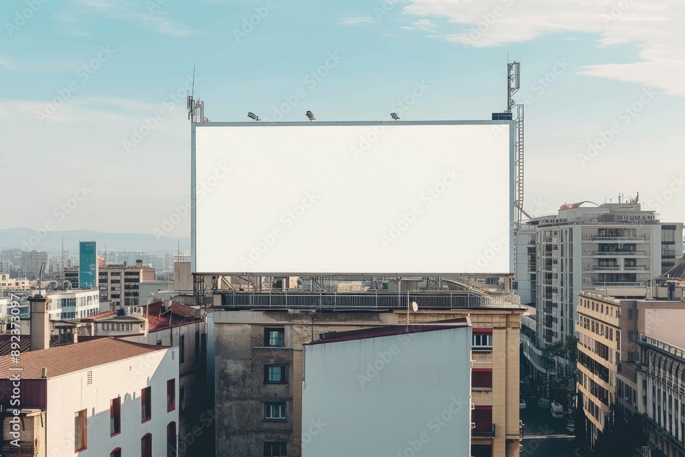 Billboard Mockup in Modern Urban Environment Billboard Mockup in Modern Urban Environment