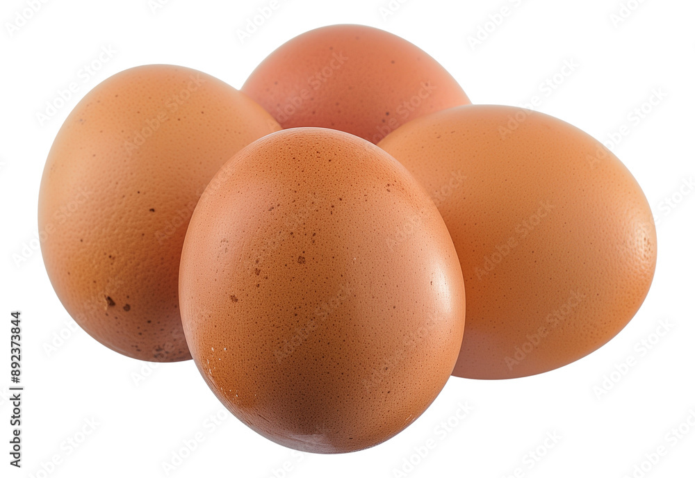 four brown chicken eggs isolated on a transparent background, cut-out, PNG four brown chicken eggs isolated on a transparent background, cut-out, PNG