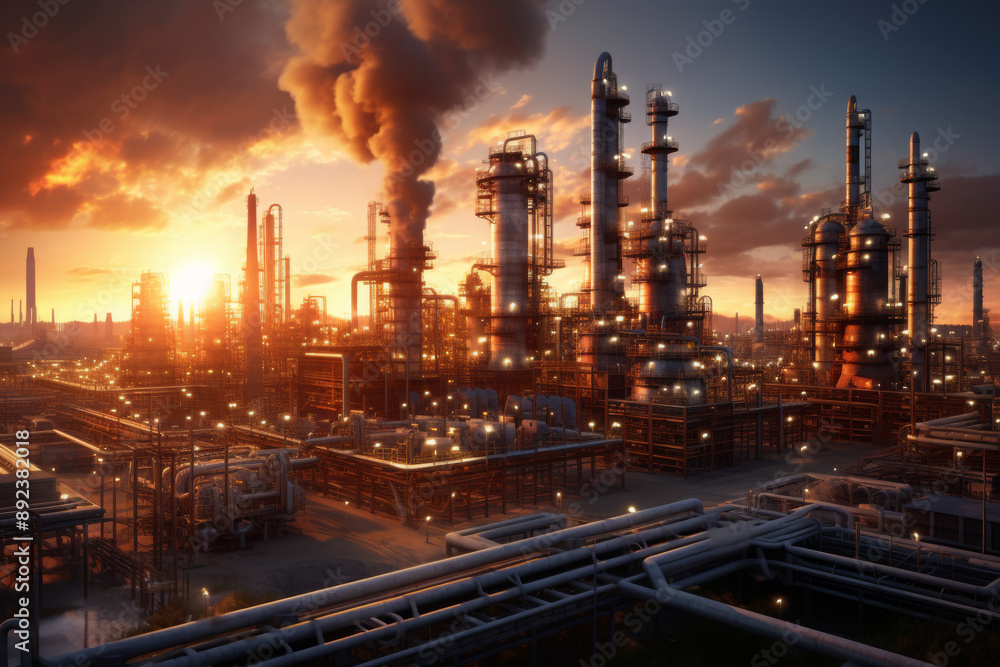 Fototapeta premium industrial facility 