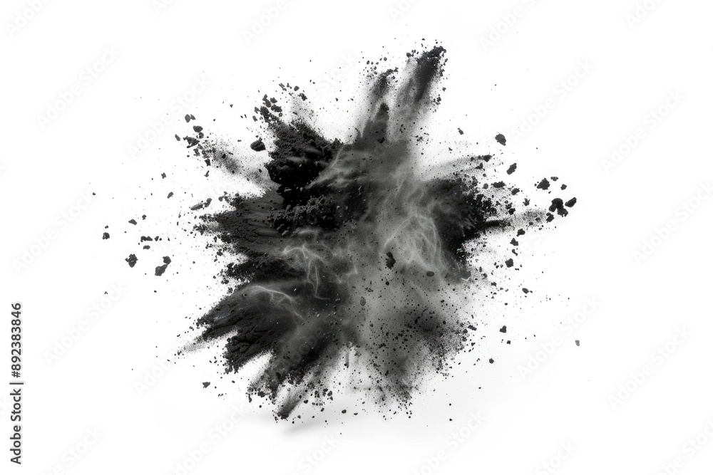 A black and white image of a dust cloud A black and white image of a dust cloud