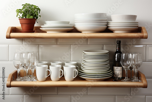 Kitchen Racks isolated on transparent background.