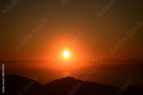 瞽女展望地の夕景