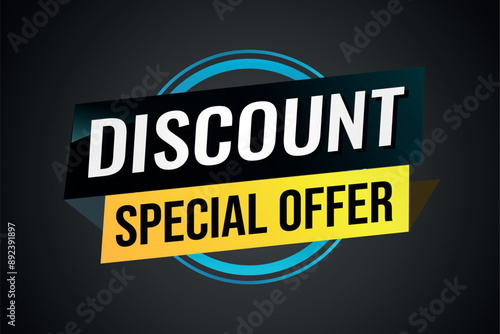discount special offer poster banner graphic design icon logo sign symbol social media website coupon

