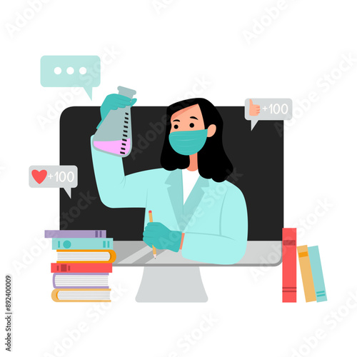 Study chemistry by video tutorial online