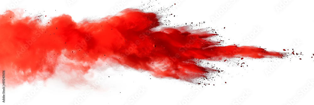 abstract red powder splash on white background abstract red powder splash on white background