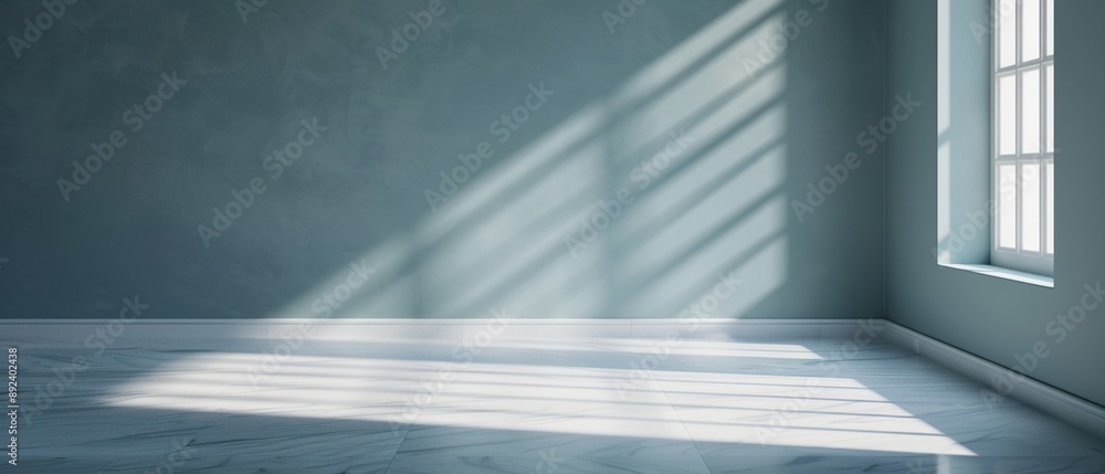 Obraz premium Gentle light and shadow contrasting on a smooth marble surface, elegant and sophisticated, captured in photorealistic detail