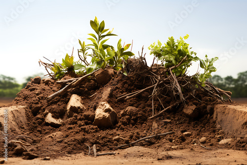 Ground Chakkar isolated on transparent background. photo