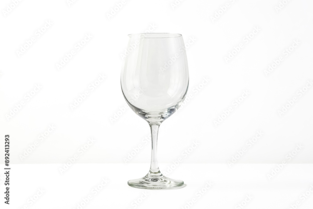 Empty Champagne Flute on White Background Empty Champagne Flute on White Background