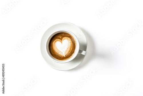 Coffee Cup With Heart Design