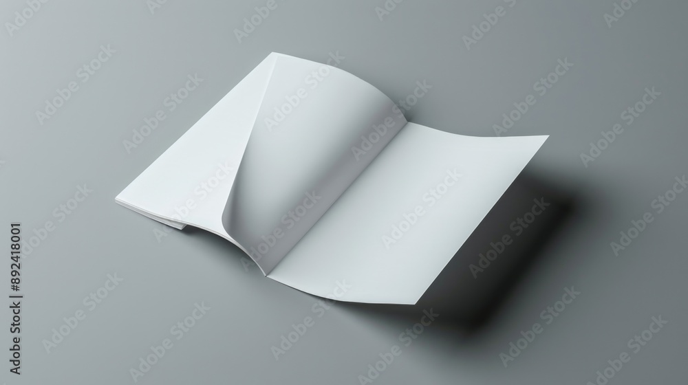 A simple and clean composition of folded paper on a neutral gray background, perfect for representing ideas, concepts or inspiration A simple and clean composition of folded paper on a neutral gray background, perfect for representing ideas, concepts or inspiration