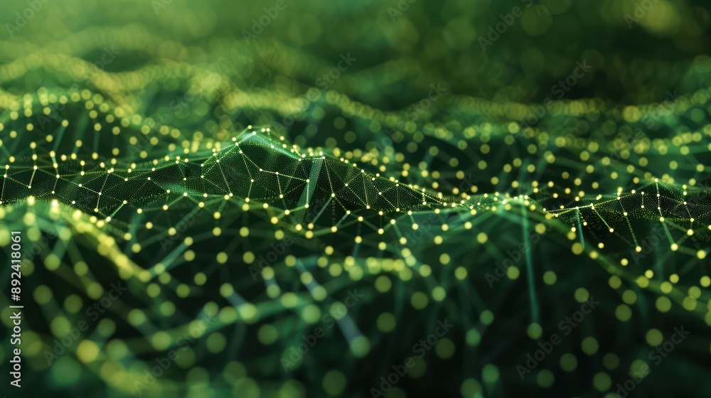 organic network of olive and forest green dots linked by natural-style lines, featuring a large copy space organic network of olive and forest green dots linked by natural-style lines, featuring a large copy space