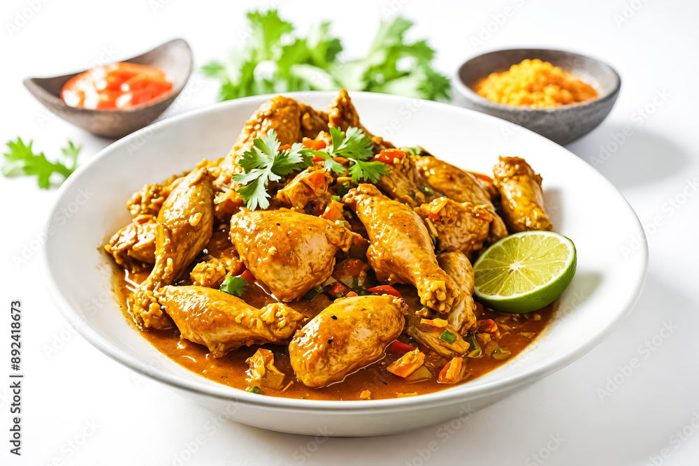 Chicken in a Spicy Orange Sauce