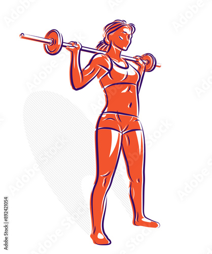 Young attractive woman with...