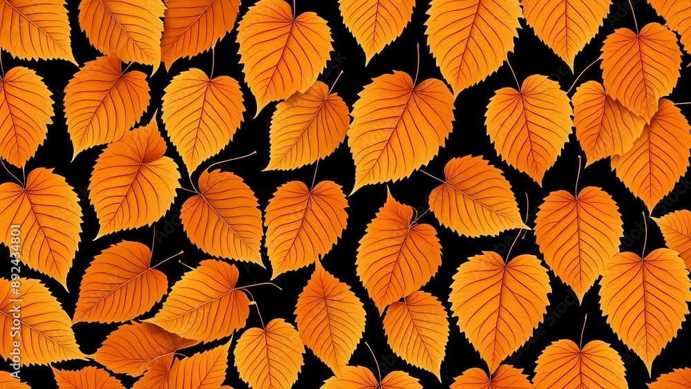 Obraz premium elegant autumn leaves background pattern