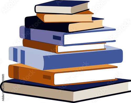 stacks of books illustration svg