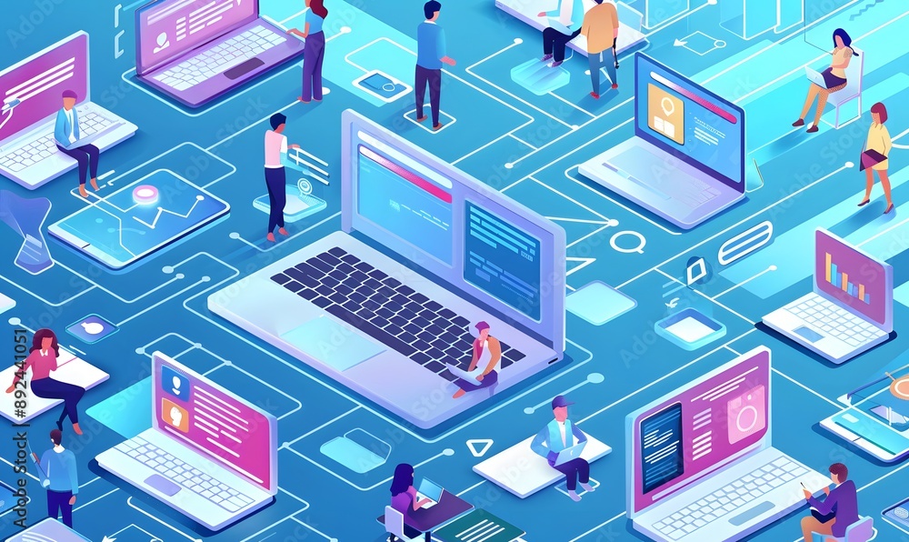 People Connected by Network People Connected by Network