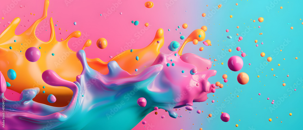 Vibrant paint splash in dynamic colors, creating a playful and energetic visual effect. Ideal for artistic and creative projects. Vibrant paint splash in dynamic colors, creating a playful and energetic visual effect. Ideal for artistic and creative projects.