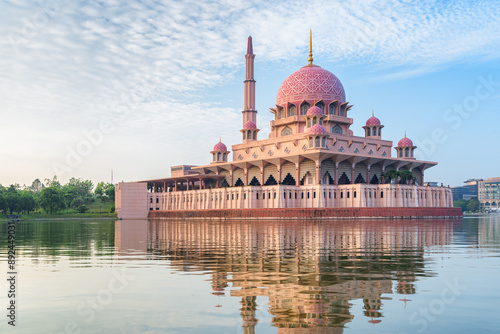 Wallpaper Mural Awesome view of the Putra Mosque at sunrise, Putrajaya, Malaysia Torontodigital.ca