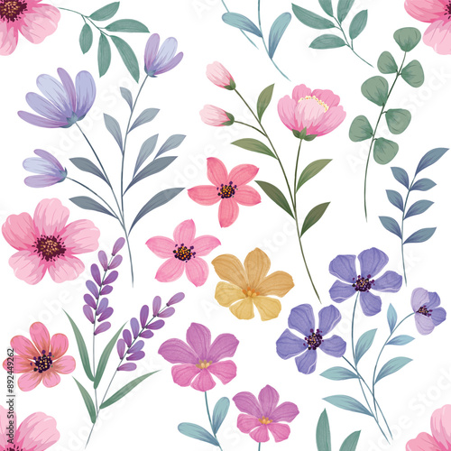 Flowers pattern1254 © teerawat