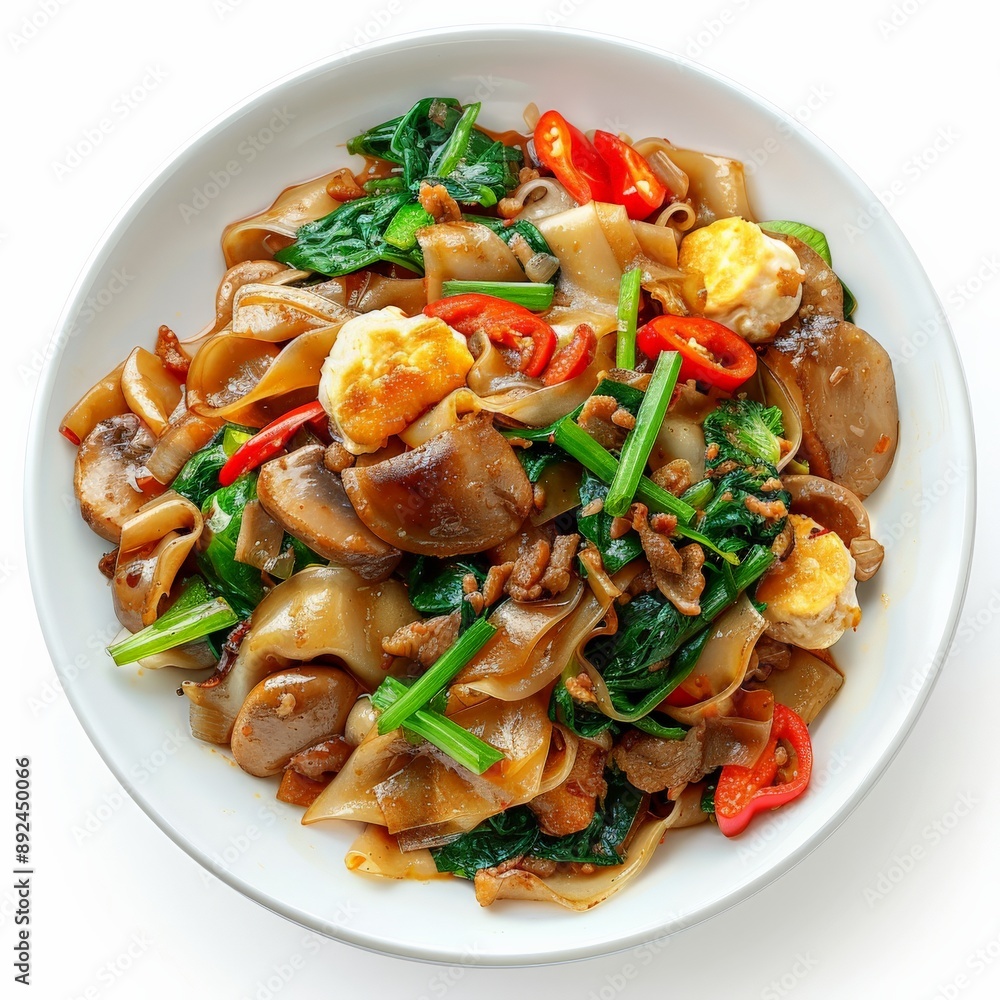 Vegetarian Pad See Ew with a variety of colorful vegetables Vegetarian Pad See Ew with a variety of colorful vegetables