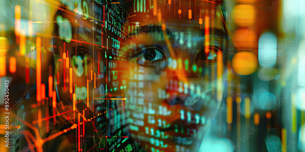 The Mirror of Market Manipulation: A three-way mirror with reflections of market graphs, hinting at manipulation The Mirror of Market Manipulation: A three-way mirror with reflections of market graphs, hinting at manipulation