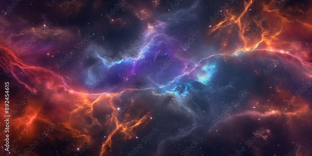 Colorful space galaxy cloud nebula. Stary night cosmos. Universe science astronomy. Supernova background wallpaper created by ai Colorful space galaxy cloud nebula. Stary night cosmos. Universe science astronomy. Supernova background wallpaper created by ai