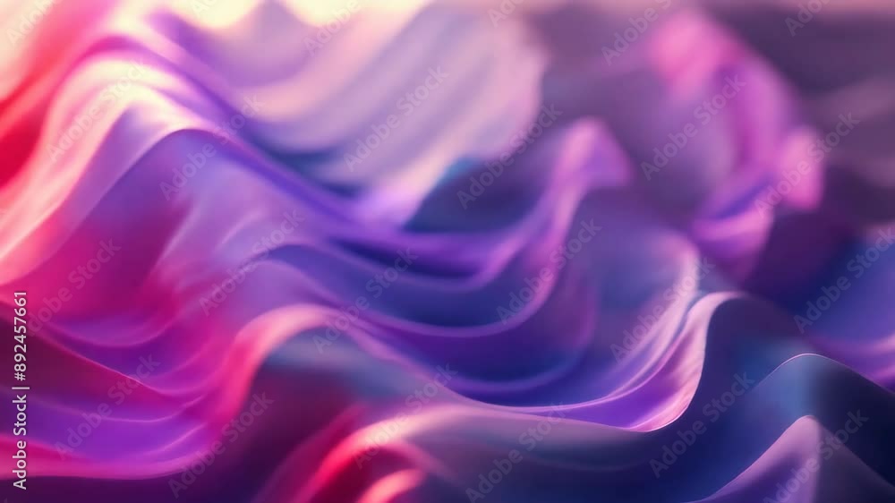 Abstract 3D rendering of flowing colorful abstract surface with soft gradients Abstract 3D rendering of flowing colorful abstract surface with soft gradients