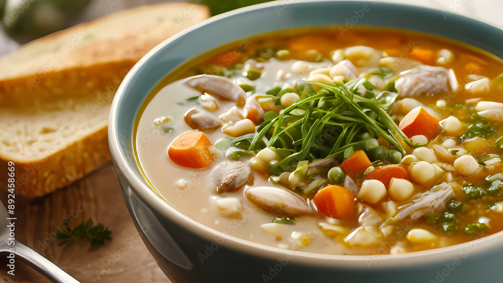 Produce a detailed, realistic illustration of Texture Of Soup Produce a detailed, realistic illustration of Texture Of Soup